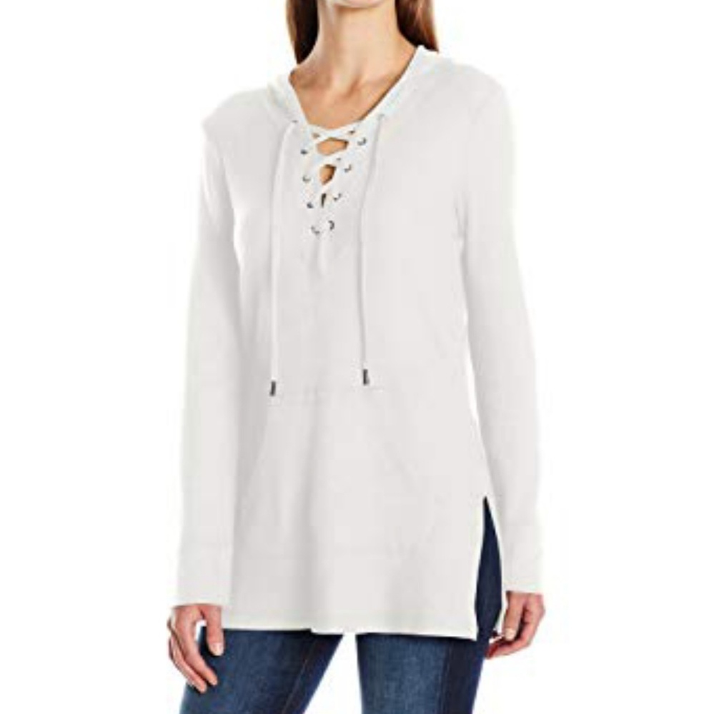 Lace up hoodie